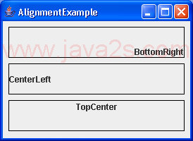 Demonstrates the different FormLayout alignments