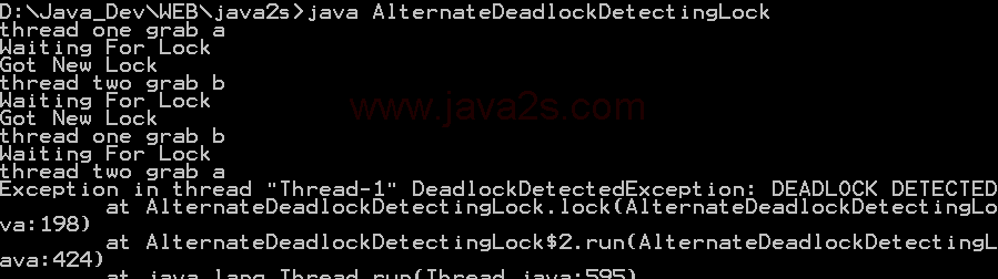 ReentrantLock: test for deadlocks