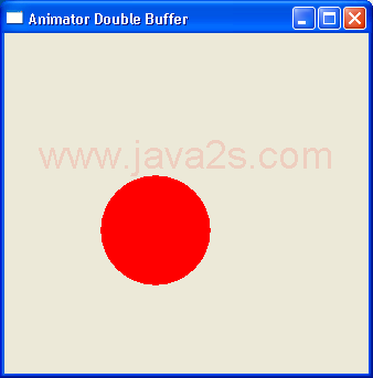 Demonstrates animation. It uses double buffering.