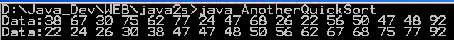 Quick sort with median-of-three partitioning