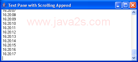 Appending TextPane