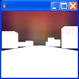 Displays a simple driving type game scene, using texture mapped cubes