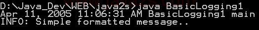 Java log: Basic logging 2