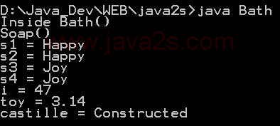 Constructor initialization with composition