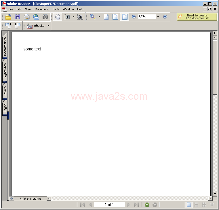 Close a PDF file