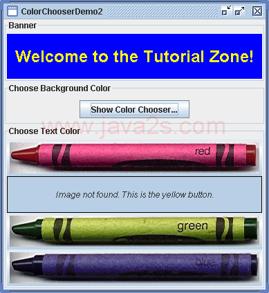 ColorChooser Demo 2