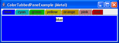 彩色TabbedPane范例