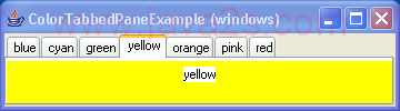彩色TabbedPane范例3