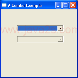 Combo (ComboBox) Example 2