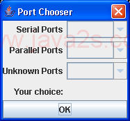 This program tries to do I/O in each direction using a separate Thread