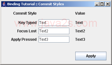 Demonstrates three different styles when to commit changes