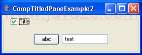组件TitledPane范例2