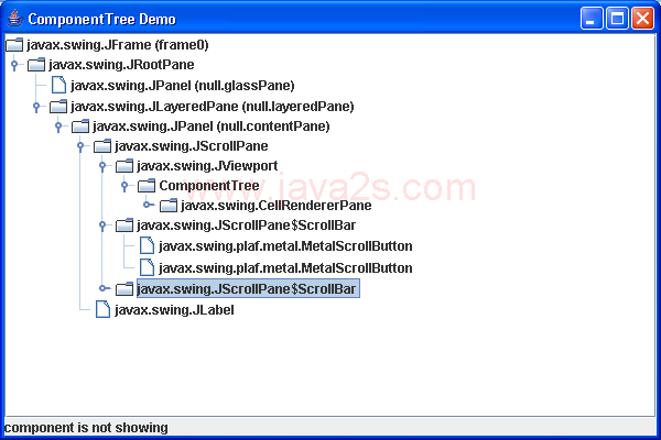 implements TreeModel to create tree model