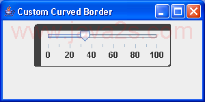 显示自定义CurvedBorder类