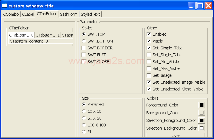 在SWT如何创建CustomControl