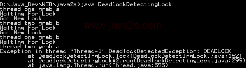 Deadlock Detecting