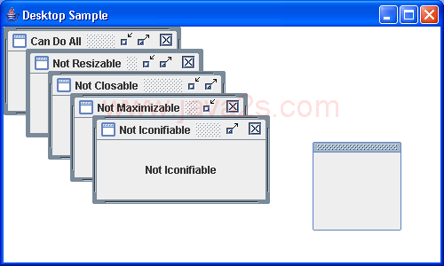 InternalFrame demo