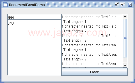 Document Event Demo