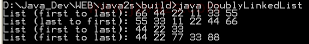 Doubly-linked list with data structure