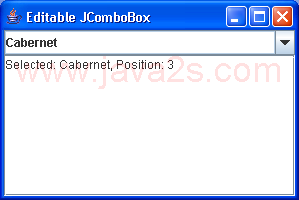 Editable ComboBox