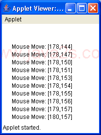 Applet event tester