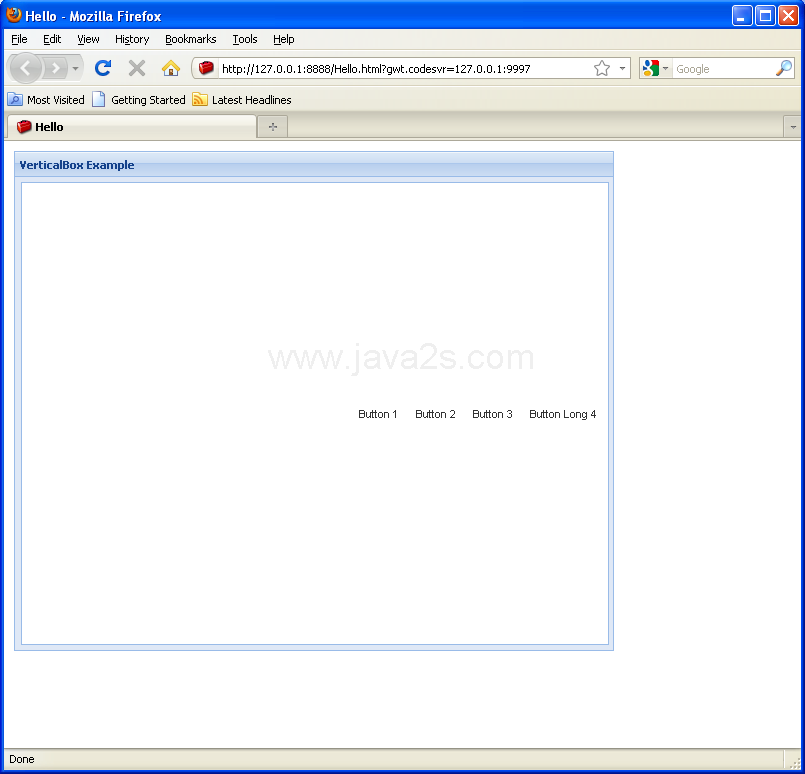 Pack: end (Ext GWT)