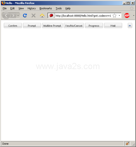 Using ButtonBar to hold buttons (Ext GWT)