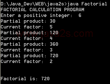 Java程序展示循环1