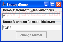 Field with different formats with focus and without