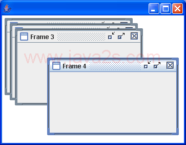 A few interesting things using JInternalFrames, JDesktopPane, and DesktopManager