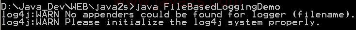 log4j: File Based Logg Demo