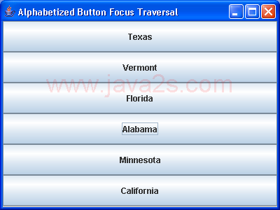 Focus Traversal Example