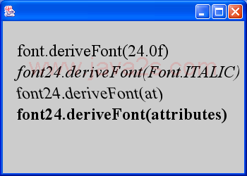 Font Derivation