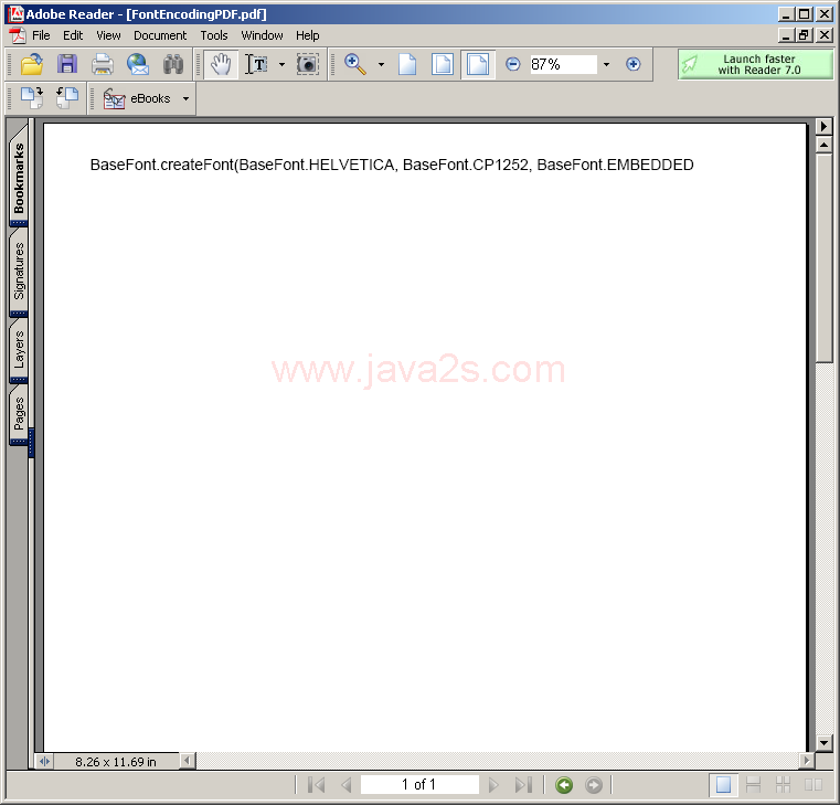 Font Encoding PDF