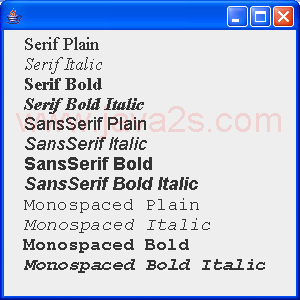 Font List