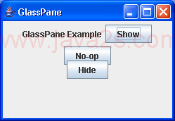 使用GlassPane
