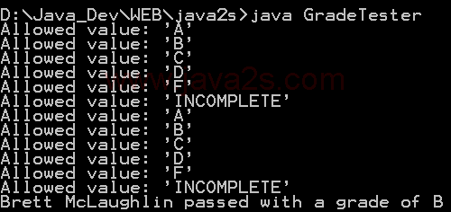 Java的枚举：创建一个枚举