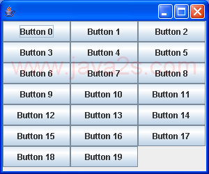 Demonstrates GridLayout