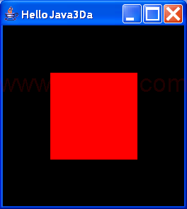 HelloJava3Da单一的，旋转的立方体