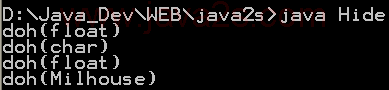 Overloading a base-class method name in a derived class does not hide the base-class versions