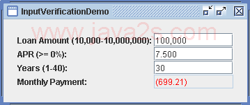 Input Verification Demo 