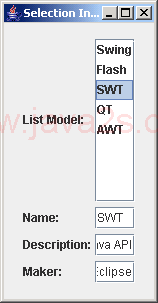 JGoodies Binding: Selection In List Example