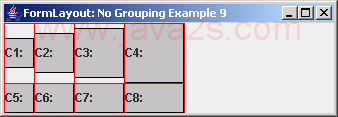 FormLayout ：没有分组实例9