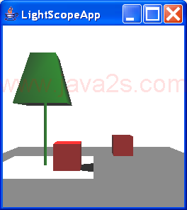 LightScopeApp creates a scene that is paritally light