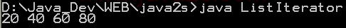 List Iterator
