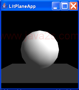 This program demonstrates the absence of automatic shadowing in Java 3D