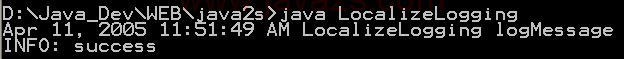 Java log: Localize Logging