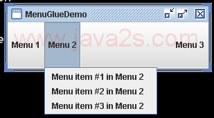 Menu Glue Demo