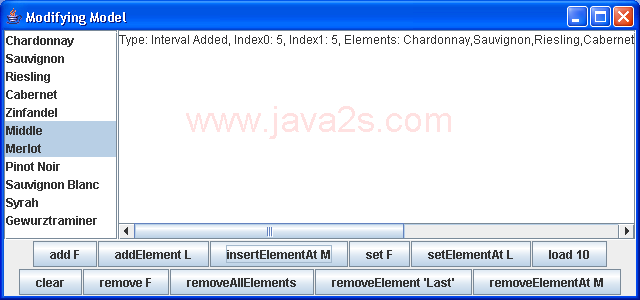 ModifyModelSample: ListModel Demo