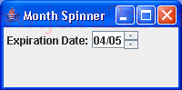 An example of JSpinner with a custom editor